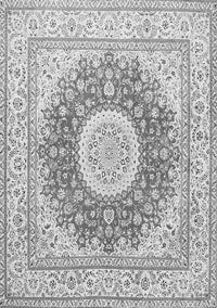 Medallion Gray Traditional Rug, tr363gry