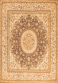 Medallion Orange Traditional Rug, tr363org