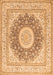 Medallion Orange Traditional Rug, tr363org