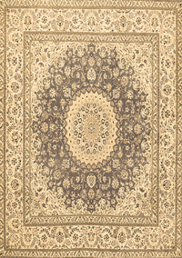 Medallion Brown Traditional Rug, tr363brn