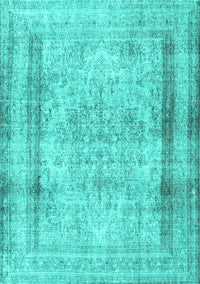 Persian Turquoise Traditional Rug, tr3640turq