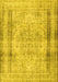 Machine Washable Persian Yellow Traditional Rug, wshtr3640yw