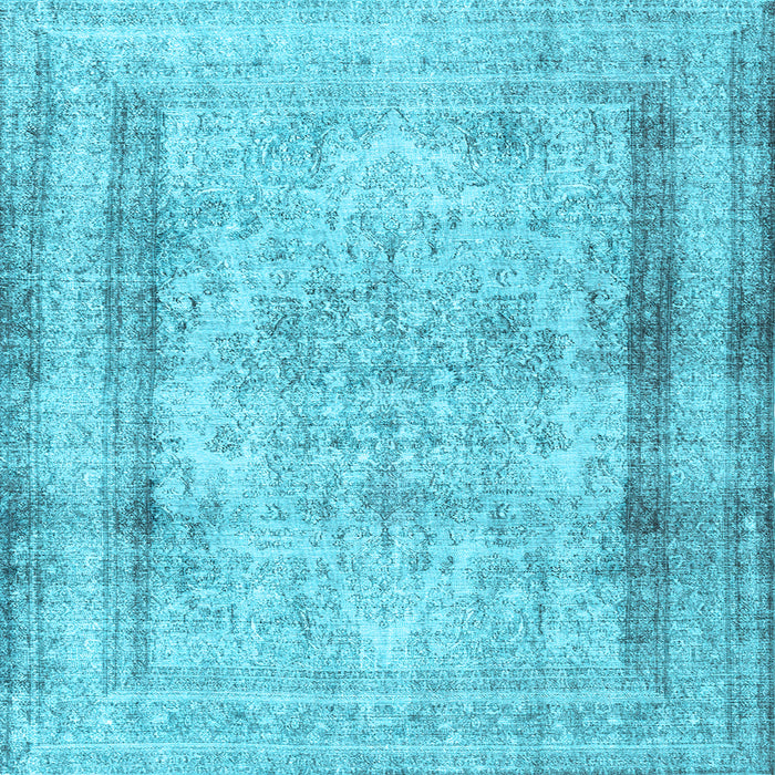 Square Persian Light Blue Traditional Rug, tr3640lblu
