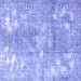 Square Persian Blue Traditional Rug, tr3641blu