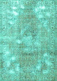 Persian Turquoise Traditional Rug, tr3641turq