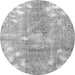 Square Persian Gray Traditional Rug, tr3641gry