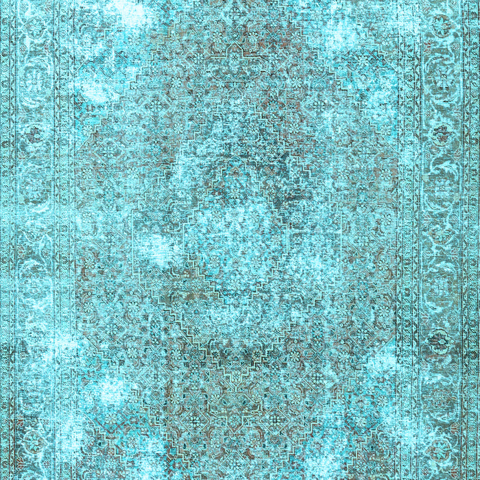 Machine Washable Persian Light Blue Traditional Rug, wshtr3641lblu