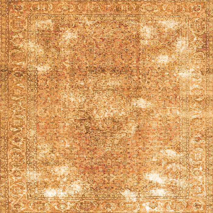 Serging Thickness of Persian Orange Traditional Rug, tr3641org