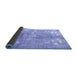 Sideview of Persian Blue Traditional Rug, tr3641blu
