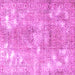 Square Persian Pink Traditional Rug, tr3641pnk