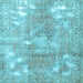 Square Persian Light Blue Traditional Rug, tr3641lblu