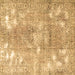Square Persian Brown Traditional Rug, tr3641brn