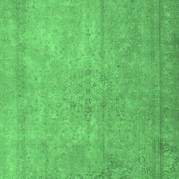 Machine Washable Persian Emerald Green Traditional Area Rugs, wshtr3642emgrn