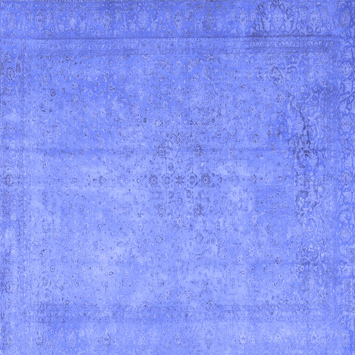Square Persian Blue Traditional Rug, tr3642blu