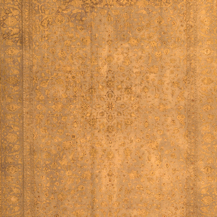 Serging Thickness of Machine Washable Persian Orange Traditional Area Rugs, wshtr3642org