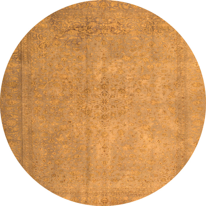 Square Persian Orange Traditional Rug, tr3642org