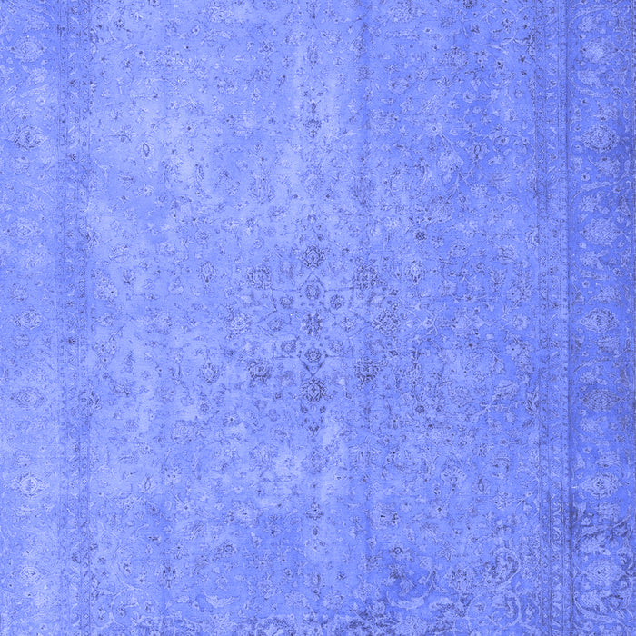 Machine Washable Persian Blue Traditional Rug, wshtr3642blu