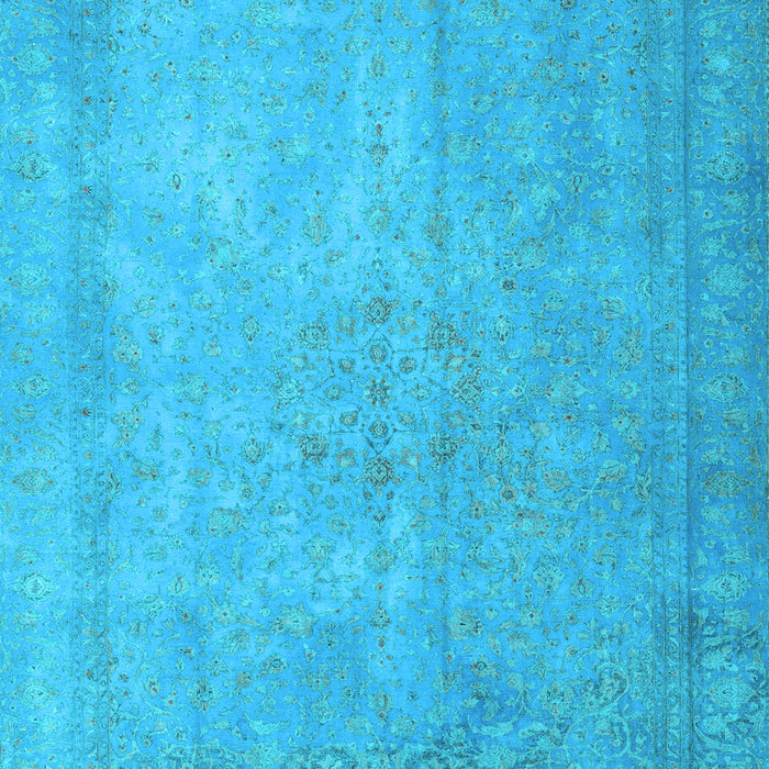 Machine Washable Persian Light Blue Traditional Rug, wshtr3642lblu