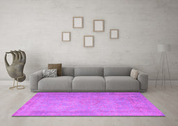 Machine Washable Persian Pink Traditional Rug in a Living Room, wshtr3642pnk