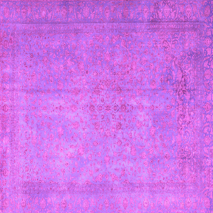 Square Machine Washable Persian Pink Traditional Rug, wshtr3642pnk