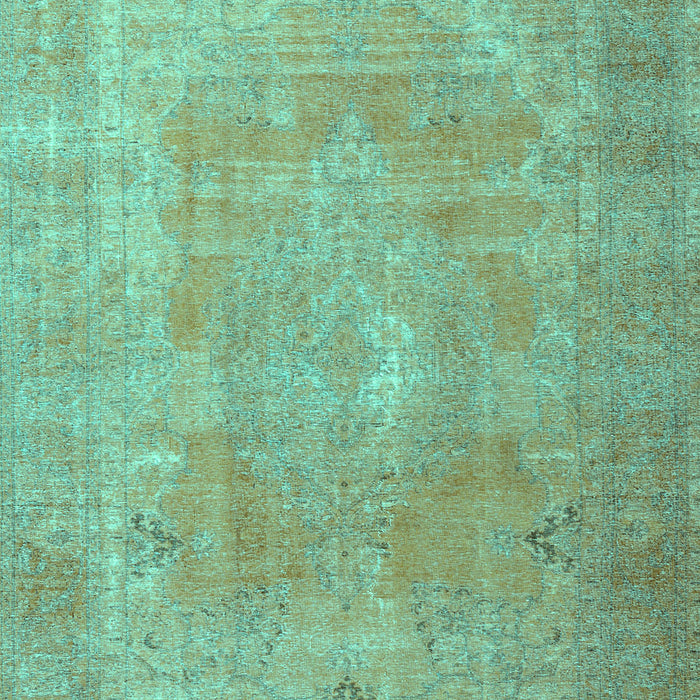 Machine Washable Persian Turquoise Traditional Area Rugs, wshtr3643turq