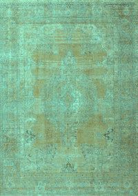 Persian Turquoise Traditional Rug, tr3643turq