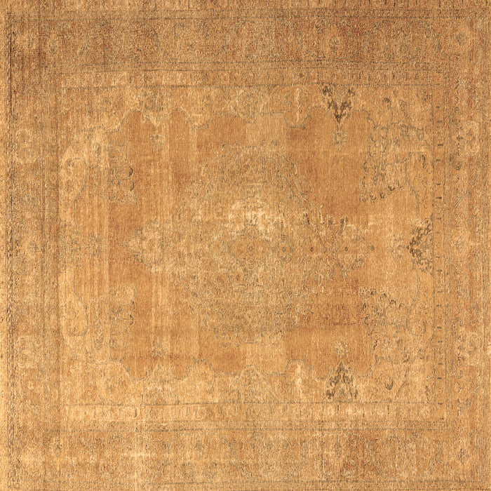 Square Persian Brown Traditional Rug, tr3643brn