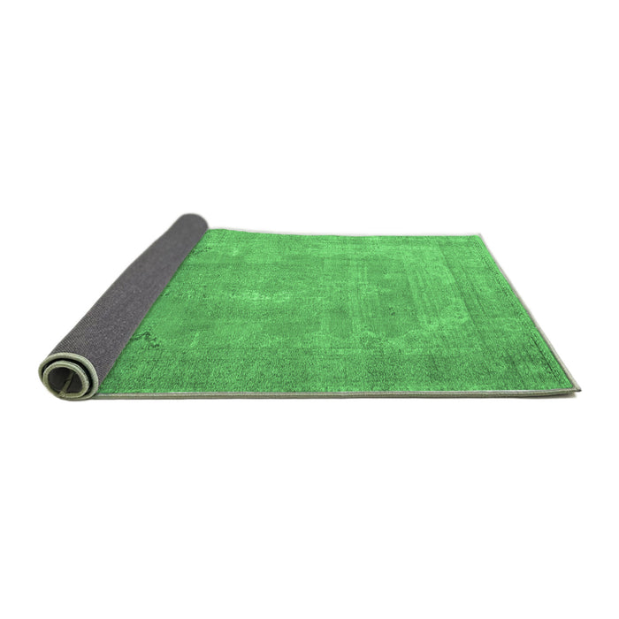 Sideview of Persian Emerald Green Traditional Rug, tr3643emgrn