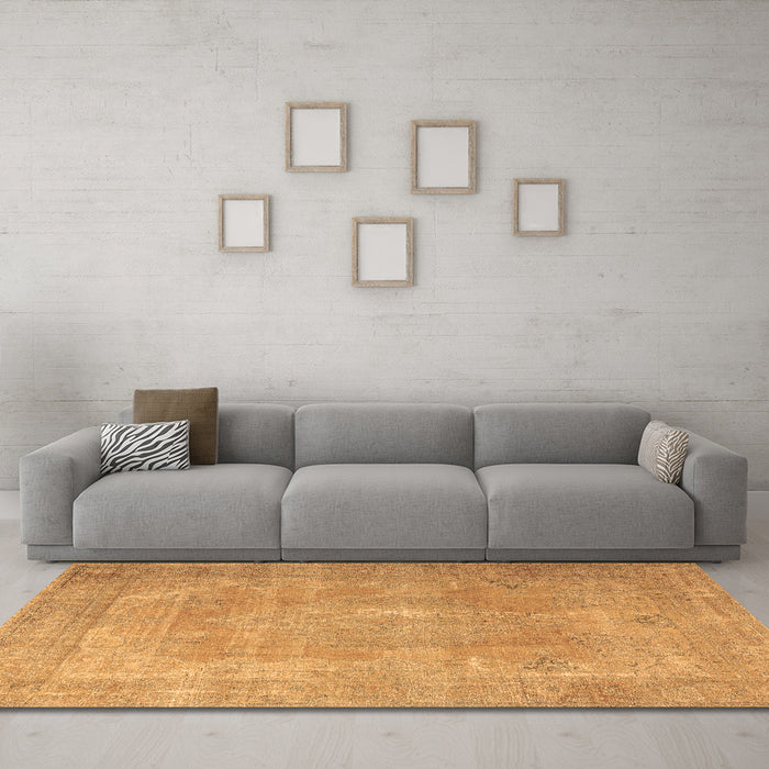 Machine Washable Persian Brown Traditional Rug in a Living Room,, wshtr3643brn