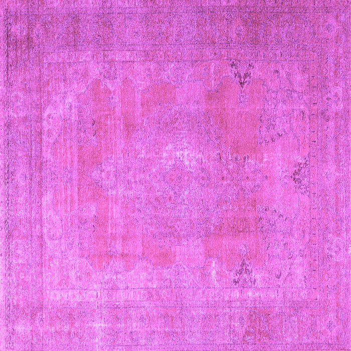 Square Machine Washable Persian Purple Traditional Area Rugs, wshtr3643pur