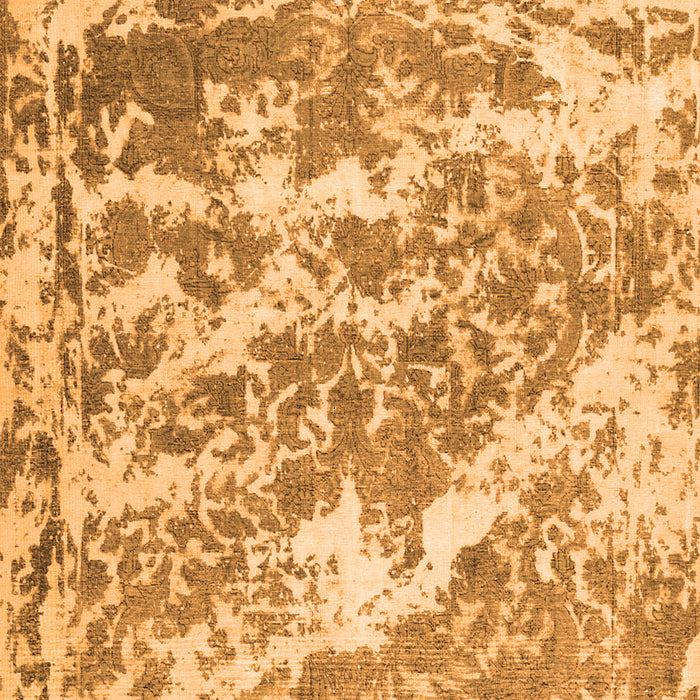 Serging Thickness of Machine Washable Persian Orange Traditional Area Rugs, wshtr3644org