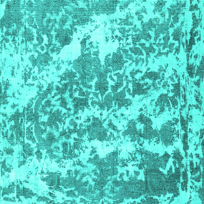 Machine Washable Persian Turquoise Traditional Area Rugs, wshtr3644turq