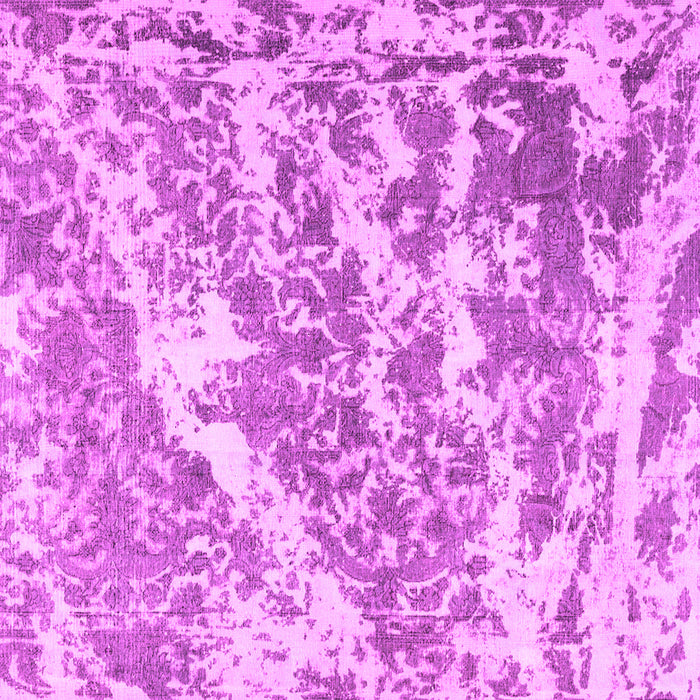 Square Machine Washable Persian Pink Traditional Rug, wshtr3644pnk