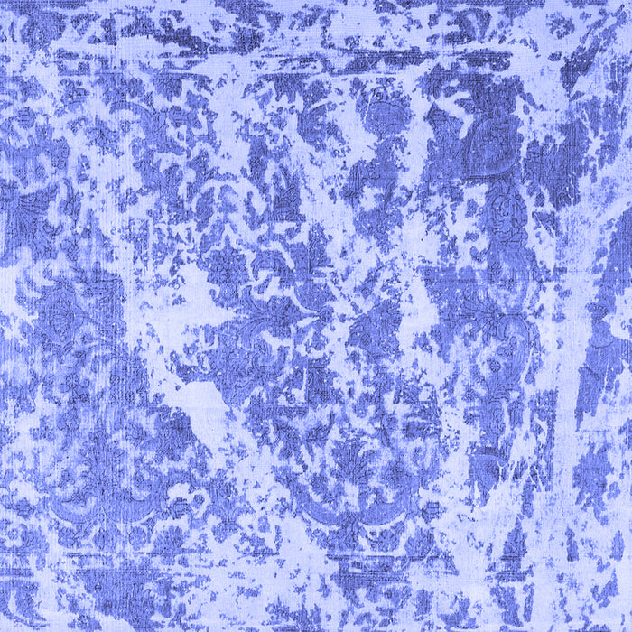 Square Persian Blue Traditional Rug, tr3644blu