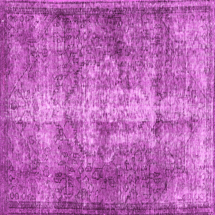 Square Machine Washable Persian Pink Traditional Rug, wshtr3645pnk