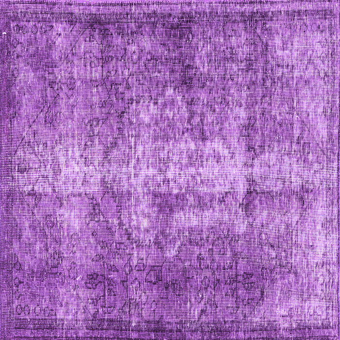 Square Machine Washable Persian Purple Traditional Area Rugs, wshtr3645pur