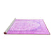 Sideview of Machine Washable Persian Purple Traditional Area Rugs, wshtr3646pur