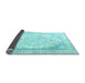 Sideview of Persian Light Blue Traditional Rug, tr3646lblu