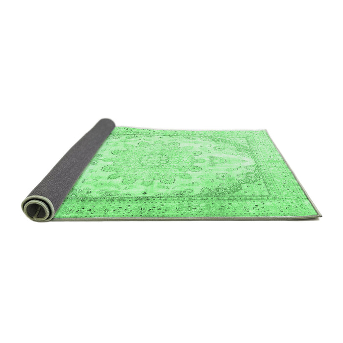 Sideview of Persian Emerald Green Traditional Rug, tr3646emgrn