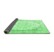 Sideview of Persian Emerald Green Traditional Rug, tr3646emgrn