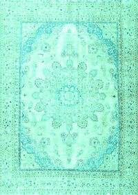 Persian Turquoise Traditional Rug, tr3646turq