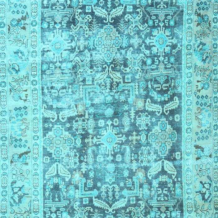 Machine Washable Persian Light Blue Traditional Rug, wshtr3647lblu
