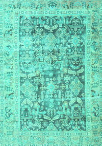 Persian Turquoise Traditional Rug, tr3647turq