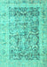 Persian Turquoise Traditional Rug, tr3647turq