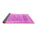 Sideview of Persian Pink Traditional Rug, tr3647pnk
