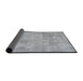 Sideview of Traditional Gunmetal Gray Persian Rug, tr3648