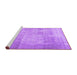 Sideview of Machine Washable Persian Purple Traditional Area Rugs, wshtr3648pur