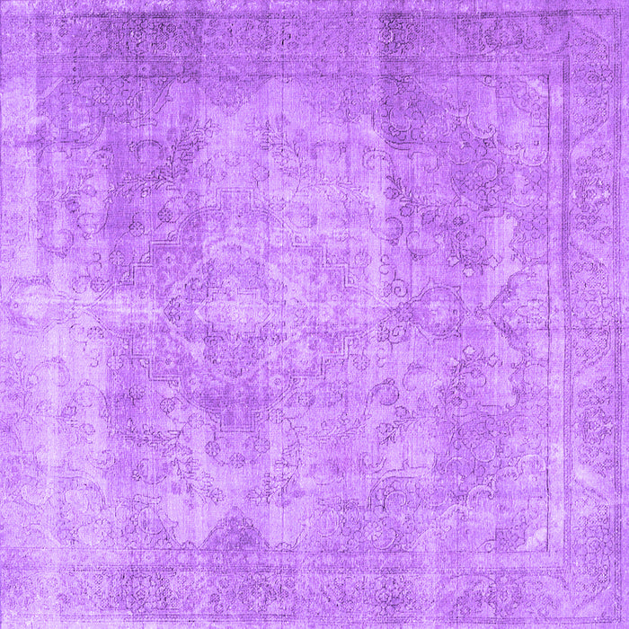 Square Persian Purple Traditional Rug, tr3648pur