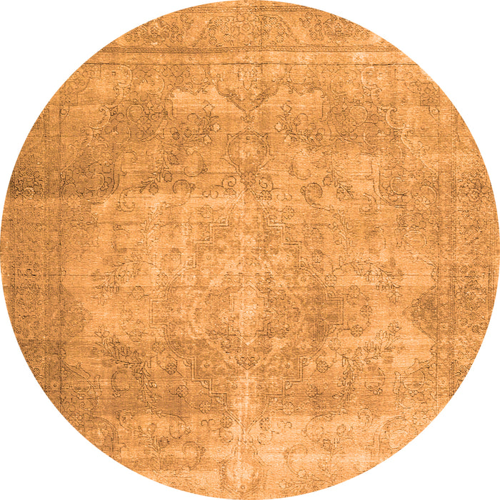 Machine Washable Persian Orange Traditional Area Rugs, wshtr3648org