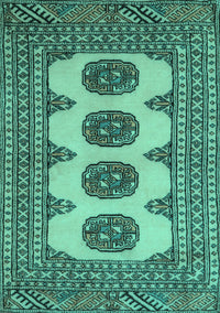 Southwestern Turquoise Country Rug, tr364turq